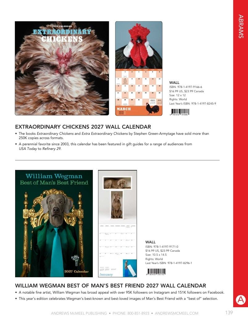 Andrews McMeel Publishing Calendars Catalog Weekly Ad January 1, 2026 - December 31, 2027
