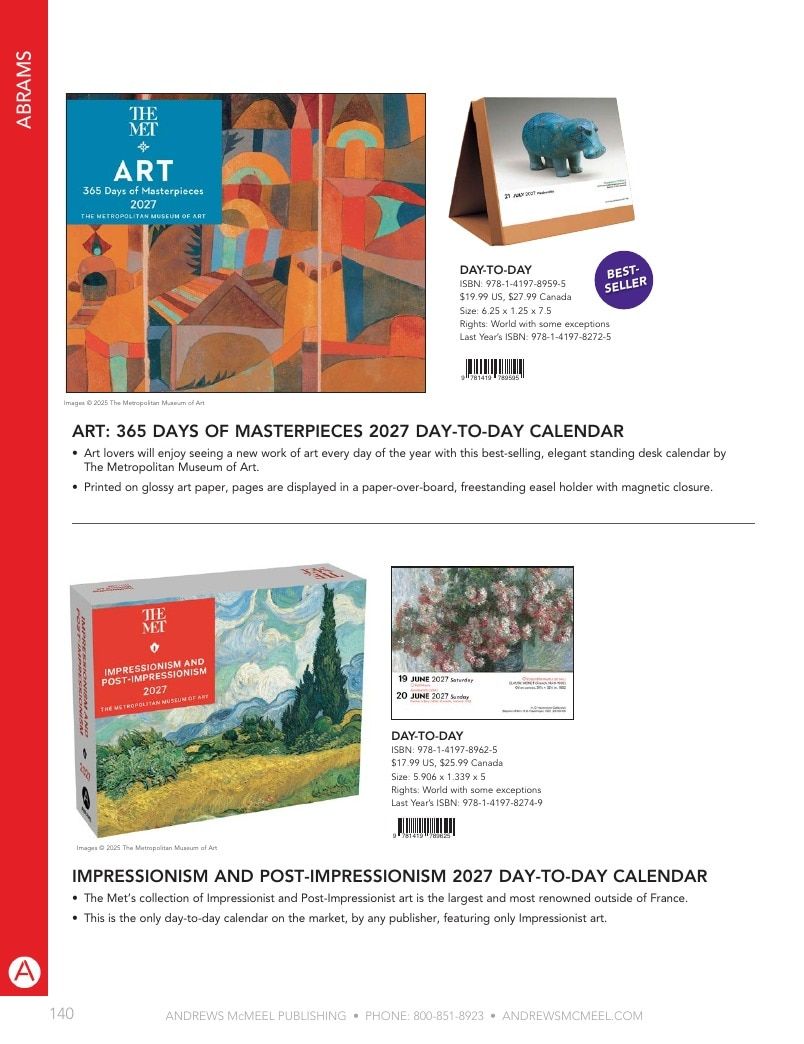 Andrews McMeel Publishing Calendars Catalog Weekly Ad January 1, 2026 - December 31, 2027