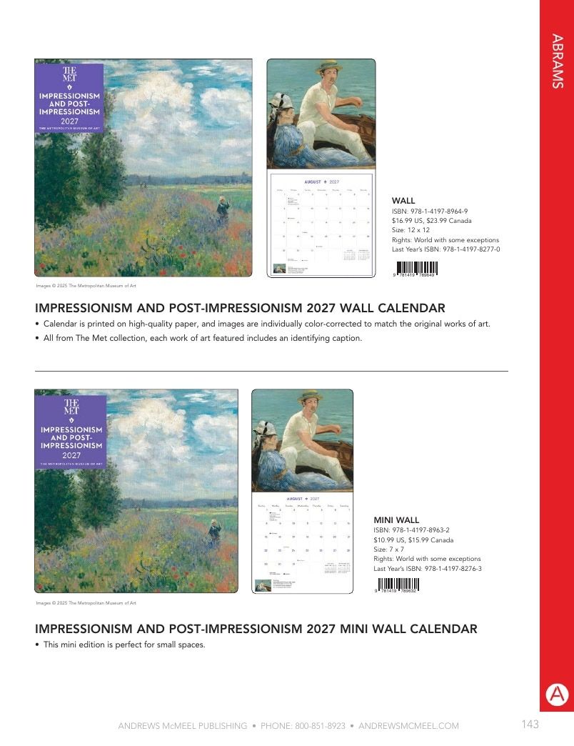 Andrews McMeel Publishing Calendars Catalog Weekly Ad January 1, 2026 - December 31, 2027