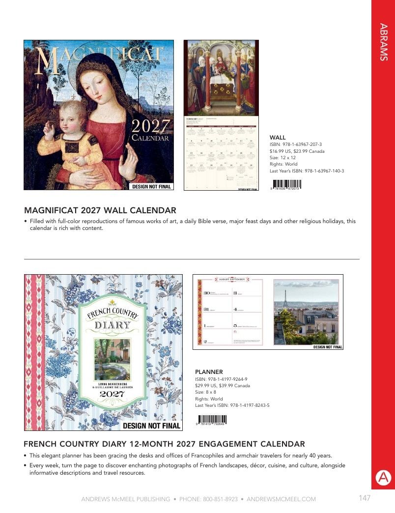 Andrews McMeel Publishing Calendars Catalog Weekly Ad January 1, 2026 - December 31, 2027
