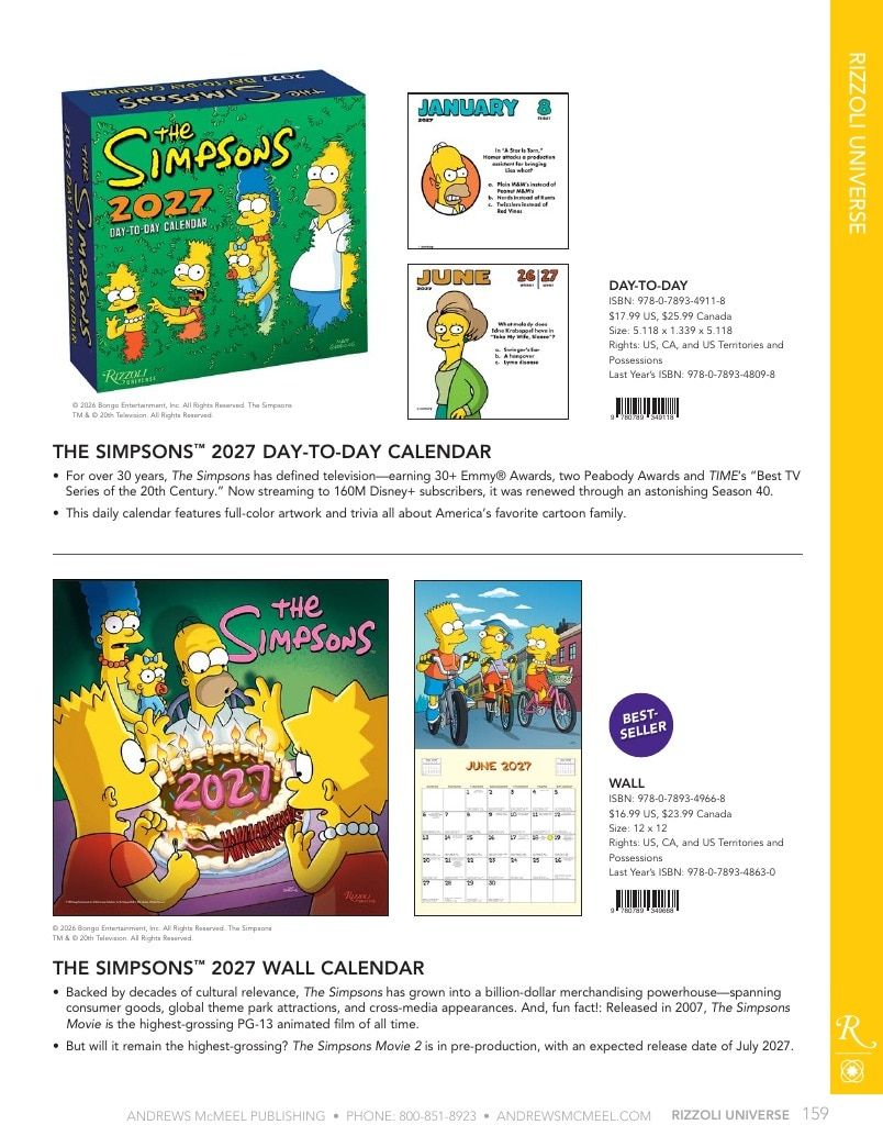 Andrews McMeel Publishing Calendars Catalog Weekly Ad January 1, 2026 - December 31, 2027