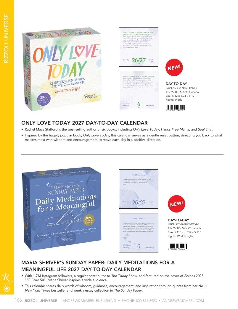 Andrews McMeel Publishing Calendars Catalog Weekly Ad January 1, 2026 - December 31, 2027