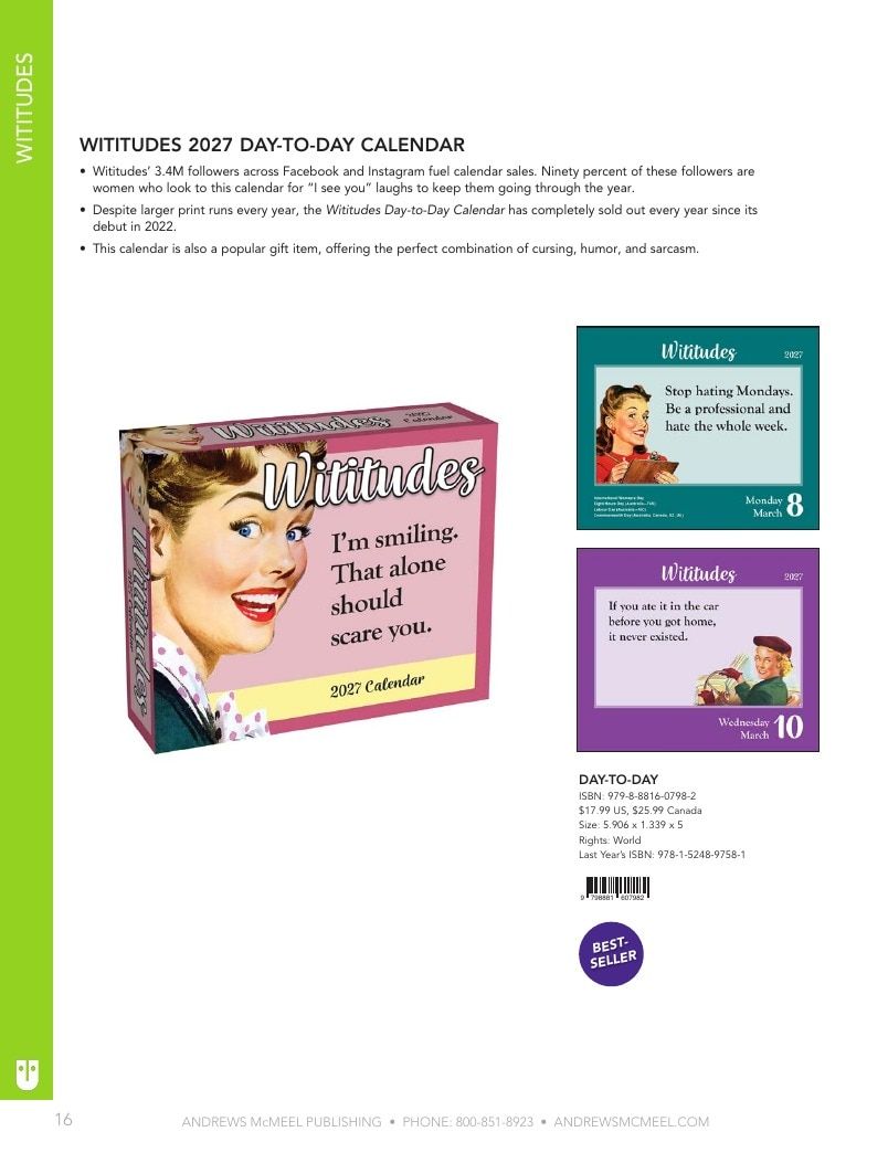 Andrews McMeel Publishing Calendars Catalog Weekly Ad January 1, 2026 - December 31, 2027
