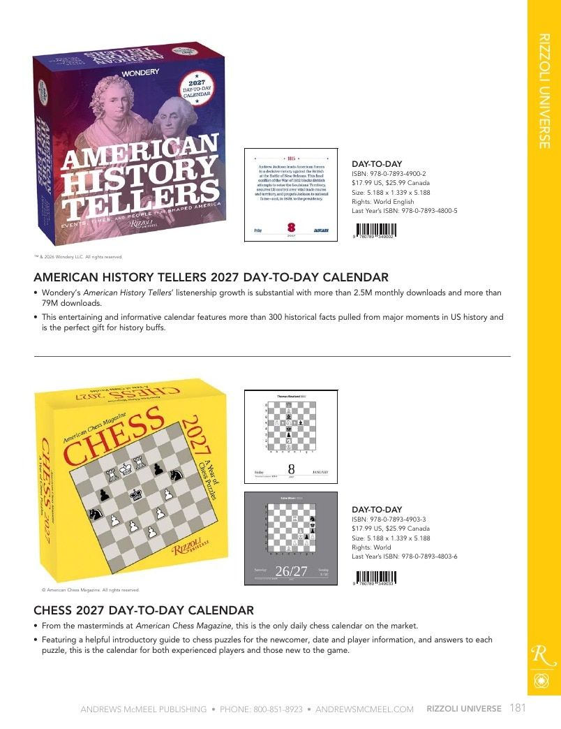 Andrews McMeel Publishing Calendars Catalog Weekly Ad January 1, 2026 - December 31, 2027
