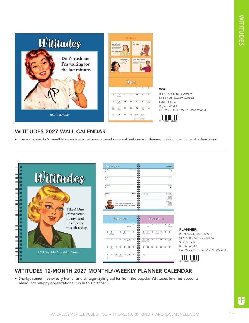 Andrews McMeel Publishing Calendars Catalog Weekly Ad January 1, 2026 - December 31, 2027