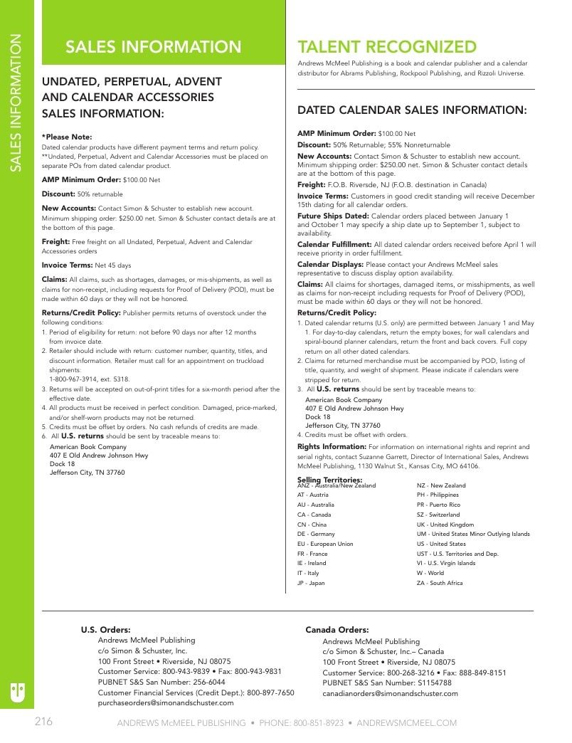Andrews McMeel Publishing Calendars Catalog Weekly Ad January 1, 2026 - December 31, 2027