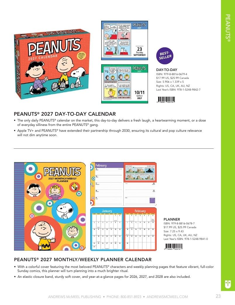 Andrews McMeel Publishing Calendars Catalog Weekly Ad January 1, 2026 - December 31, 2027