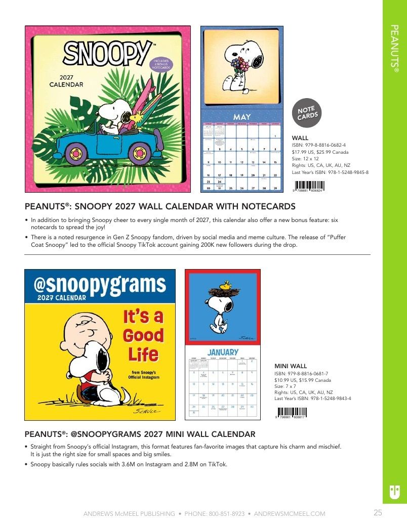 Andrews McMeel Publishing Calendars Catalog Weekly Ad January 1, 2026 - December 31, 2027