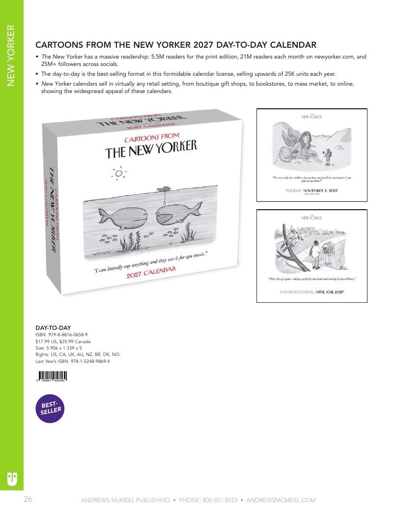 Andrews McMeel Publishing Calendars Catalog Weekly Ad January 1, 2026 - December 31, 2027