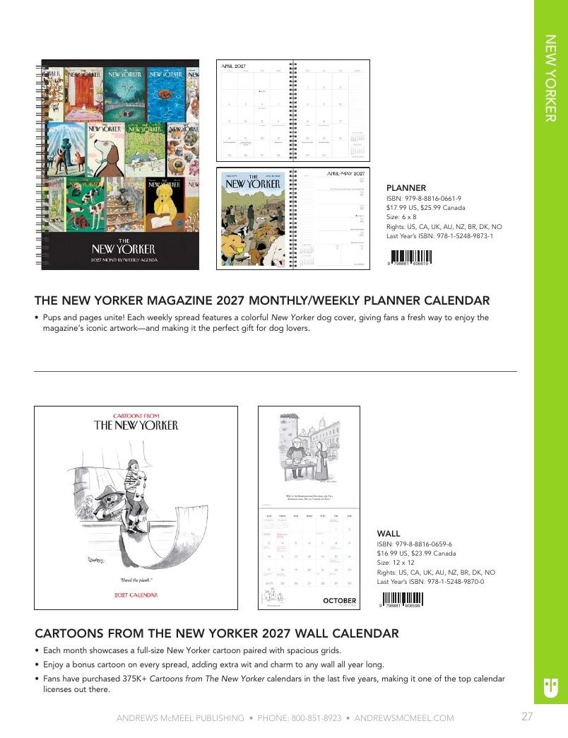 Andrews McMeel Publishing Calendars Catalog Weekly Ad January 1, 2026 - December 31, 2027