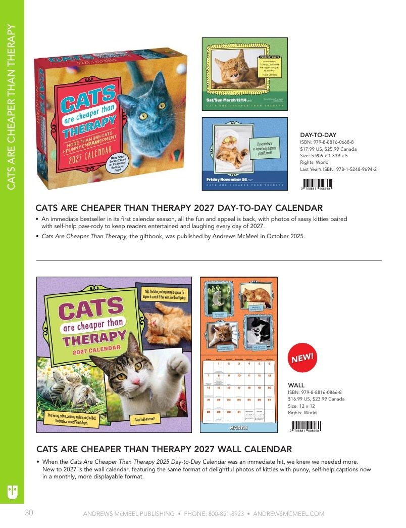 Andrews McMeel Publishing Calendars Catalog Weekly Ad January 1, 2026 - December 31, 2027