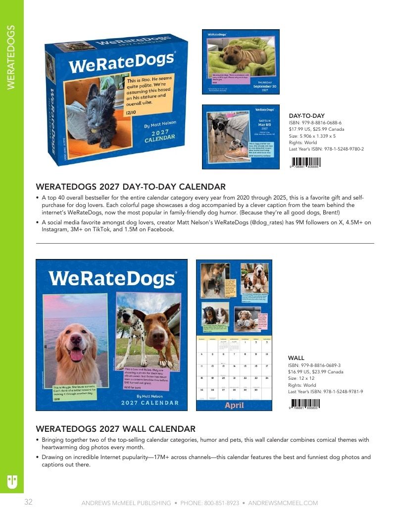 Andrews McMeel Publishing Calendars Catalog Weekly Ad January 1, 2026 - December 31, 2027