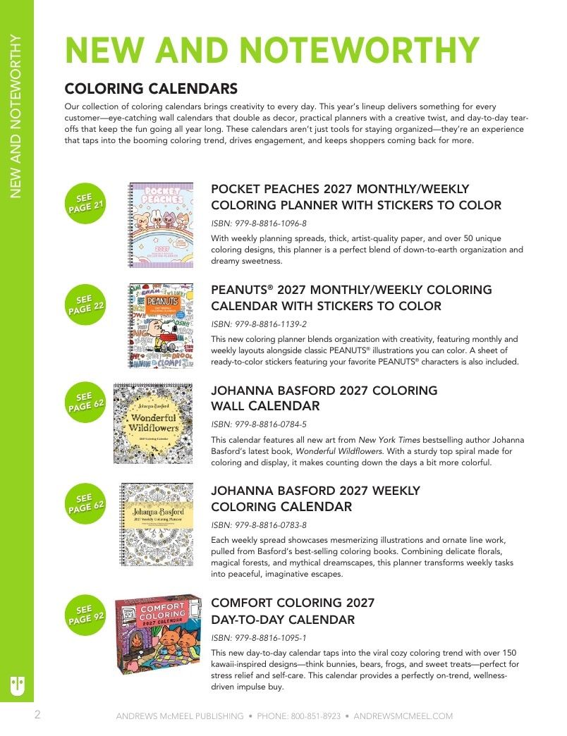 Andrews McMeel Publishing Calendars Catalog Weekly Ad January 1, 2026 - December 31, 2027