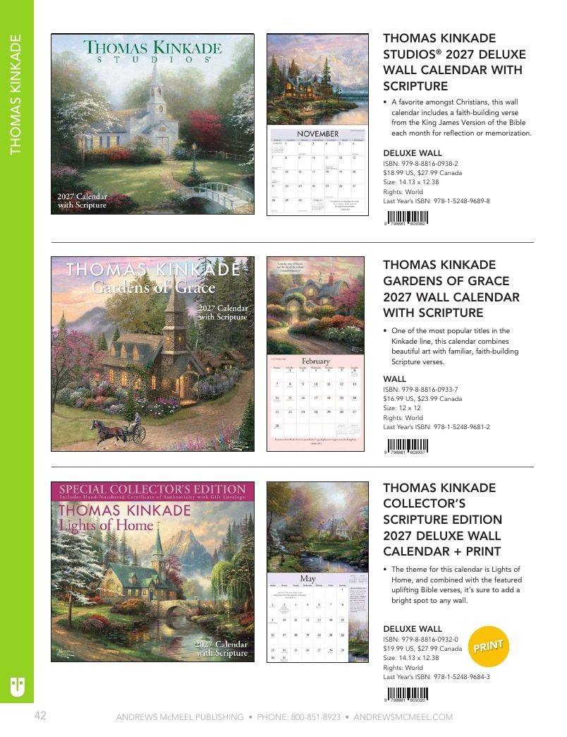 Andrews McMeel Publishing Calendars Catalog Weekly Ad January 1, 2026 - December 31, 2027