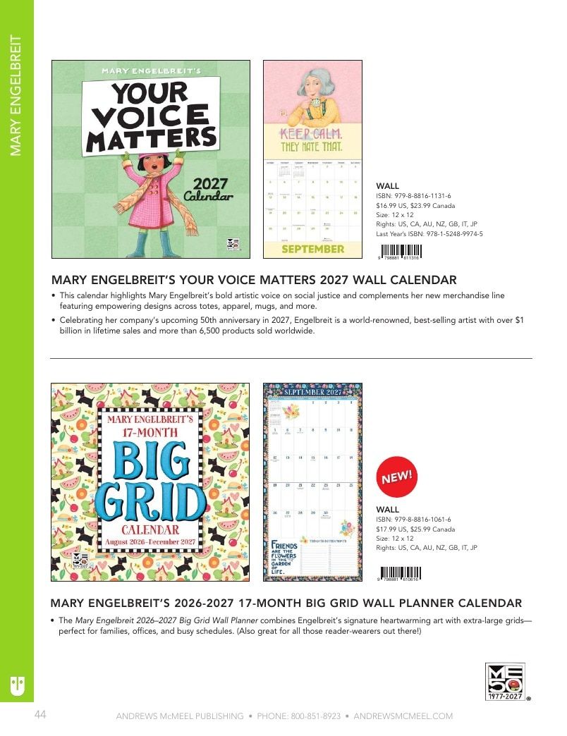 Andrews McMeel Publishing Calendars Catalog Weekly Ad January 1, 2026 - December 31, 2027