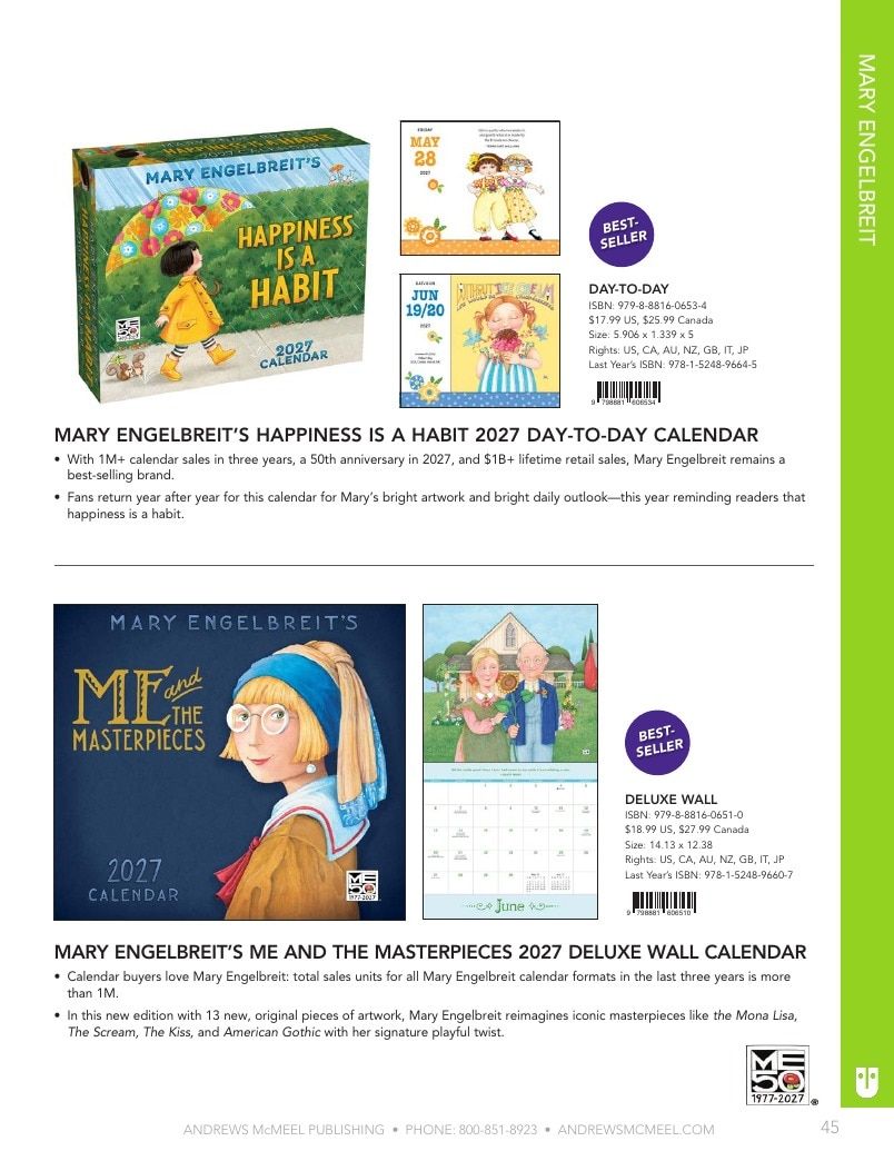 Andrews McMeel Publishing Calendars Catalog Weekly Ad January 1, 2026 - December 31, 2027