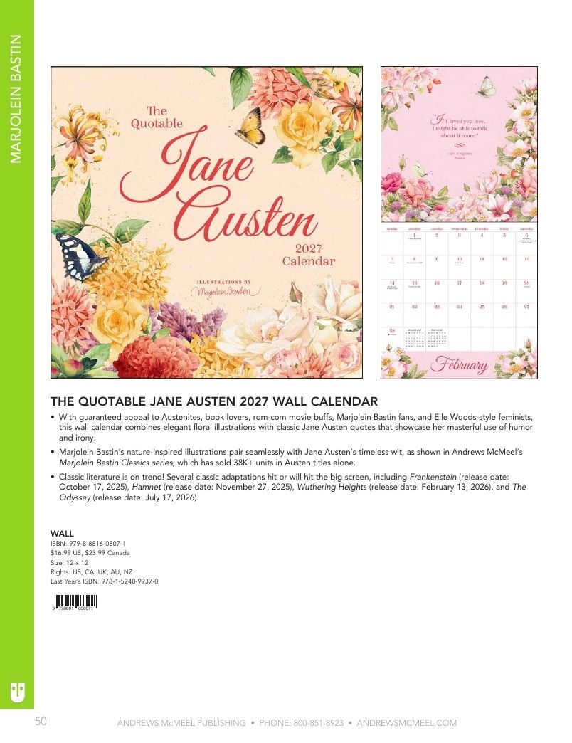 Andrews McMeel Publishing Calendars Catalog Weekly Ad January 1, 2026 - December 31, 2027