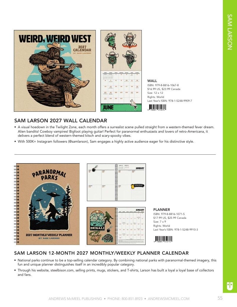 Andrews McMeel Publishing Calendars Catalog Weekly Ad January 1, 2026 - December 31, 2027