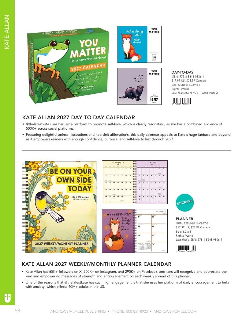 Andrews McMeel Publishing Calendars Catalog Weekly Ad January 1, 2026 - December 31, 2027