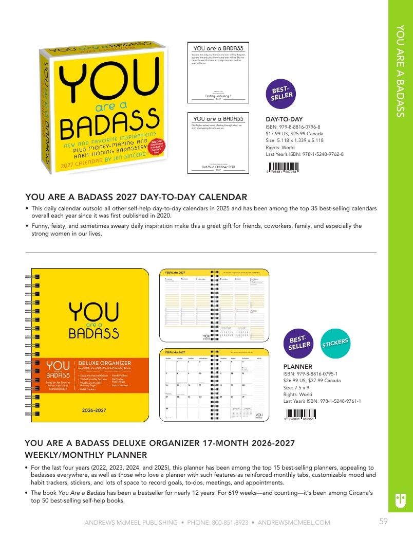 Andrews McMeel Publishing Calendars Catalog Weekly Ad January 1, 2026 - December 31, 2027
