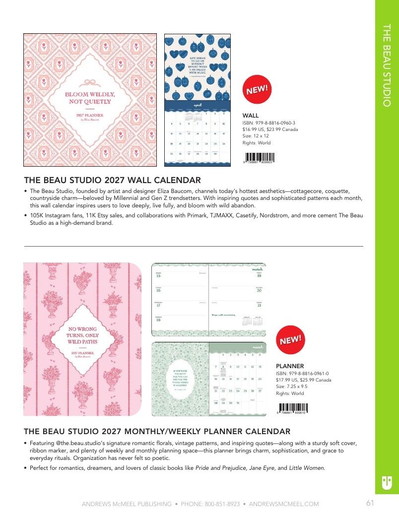 Andrews McMeel Publishing Calendars Catalog Weekly Ad January 1, 2026 - December 31, 2027
