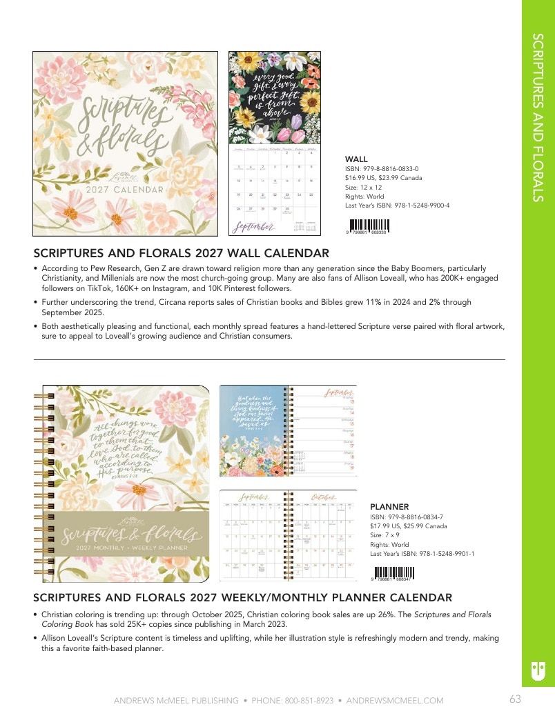 Andrews McMeel Publishing Calendars Catalog Weekly Ad January 1, 2026 - December 31, 2027