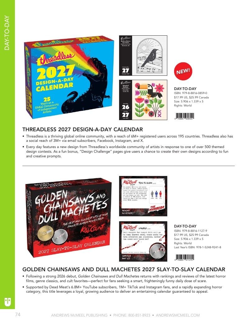 Andrews McMeel Publishing Calendars Catalog Weekly Ad January 1, 2026 - December 31, 2027