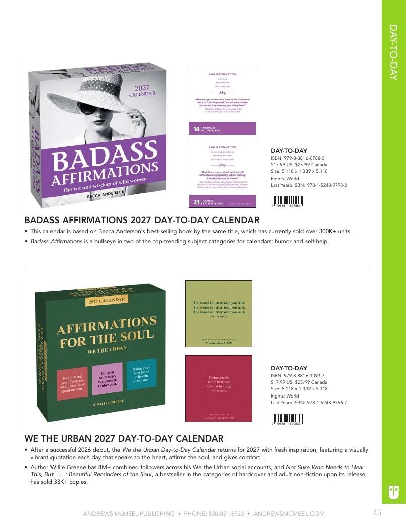 Andrews McMeel Publishing Calendars Catalog Weekly Ad January 1, 2026 - December 31, 2027