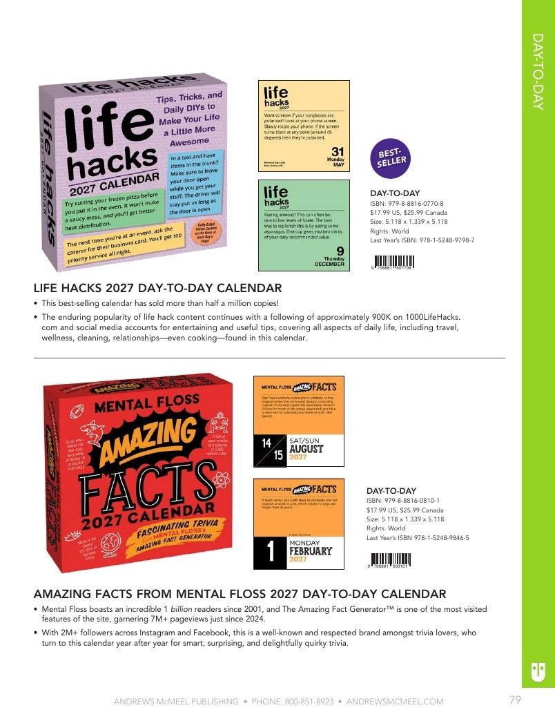 Andrews McMeel Publishing Calendars Catalog Weekly Ad January 1, 2026 - December 31, 2027
