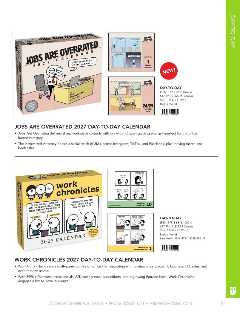 Andrews McMeel Publishing Calendars Catalog Weekly Ad January 1, 2026 - December 31, 2027