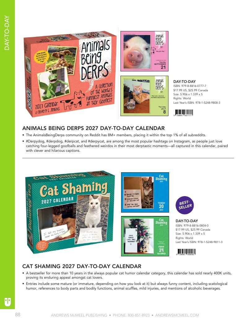 Andrews McMeel Publishing Calendars Catalog Weekly Ad January 1, 2026 - December 31, 2027