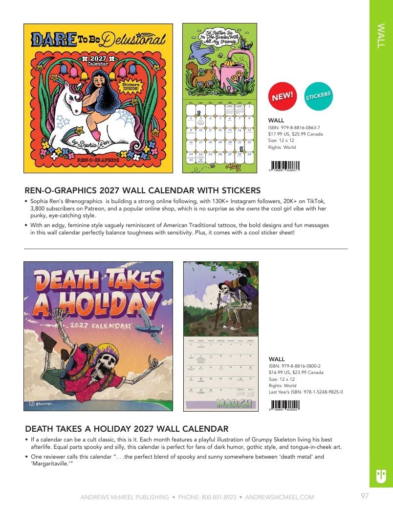 Andrews McMeel Publishing Calendars Catalog Weekly Ad January 1, 2026 - December 31, 2027