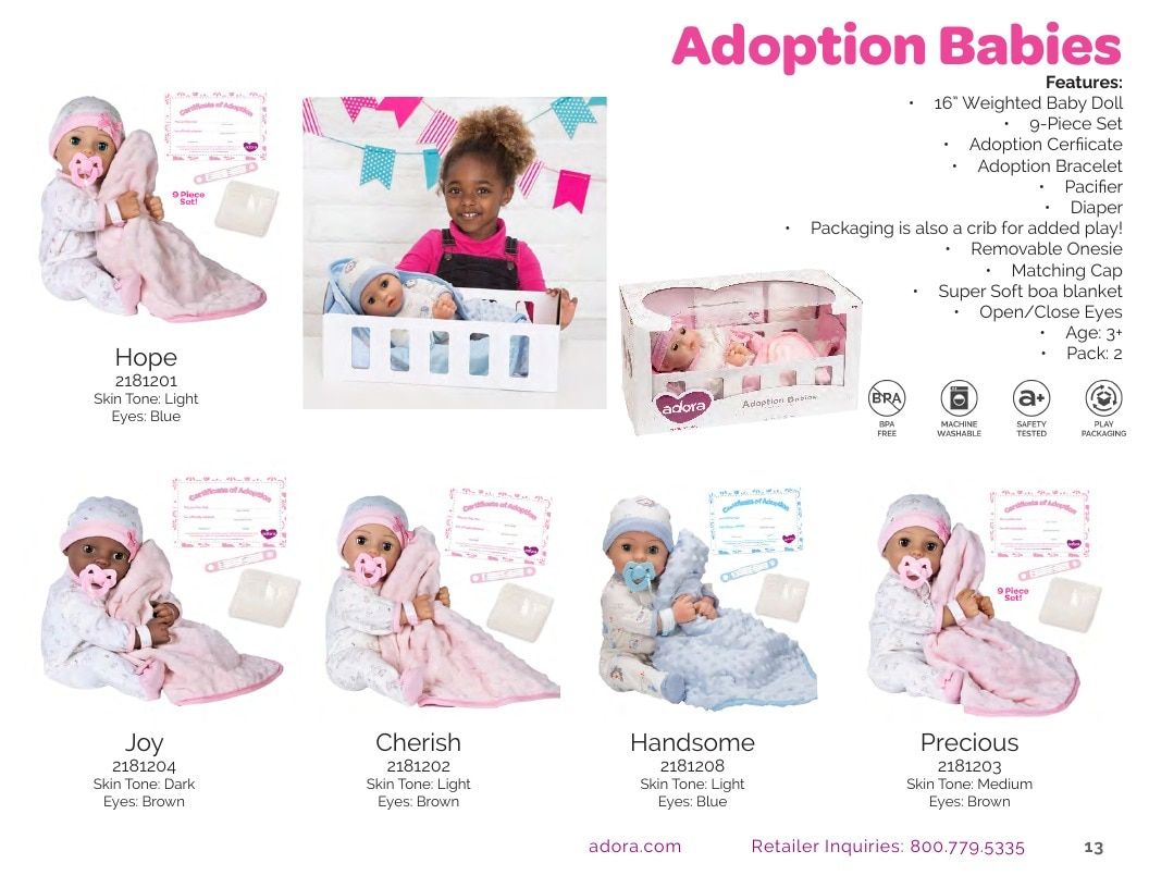 Adora Annual Dolls Catalog Weekly Ad January 1 - December 31, 2026