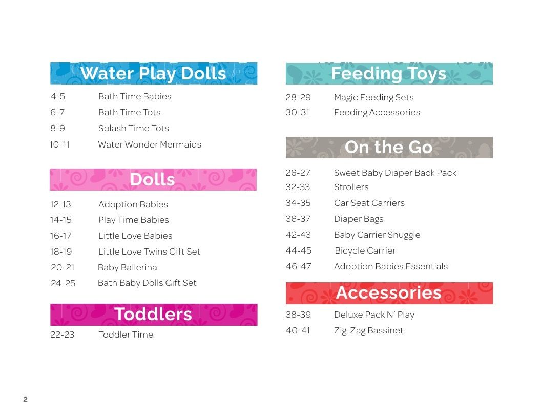 Adora Annual Dolls Catalog Weekly Ad January 1 - December 31, 2026