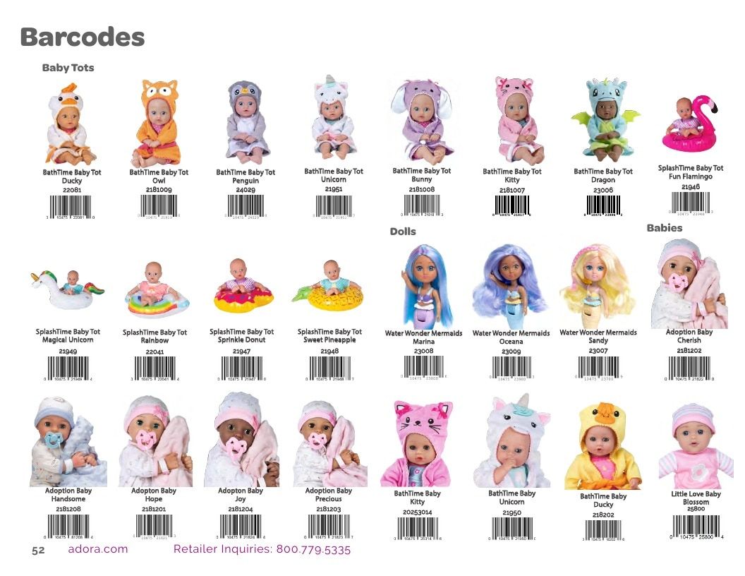 Adora Annual Dolls Catalog Weekly Ad January 1 - December 31, 2026