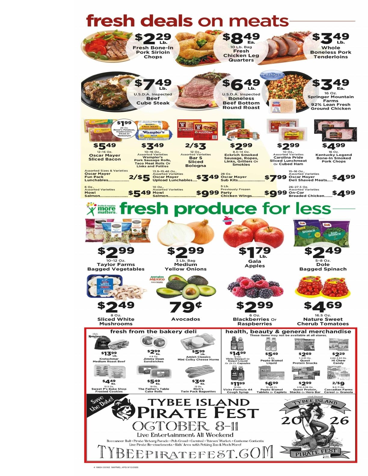 Tybee Market Weekly Ad September 13 - 19, 2026