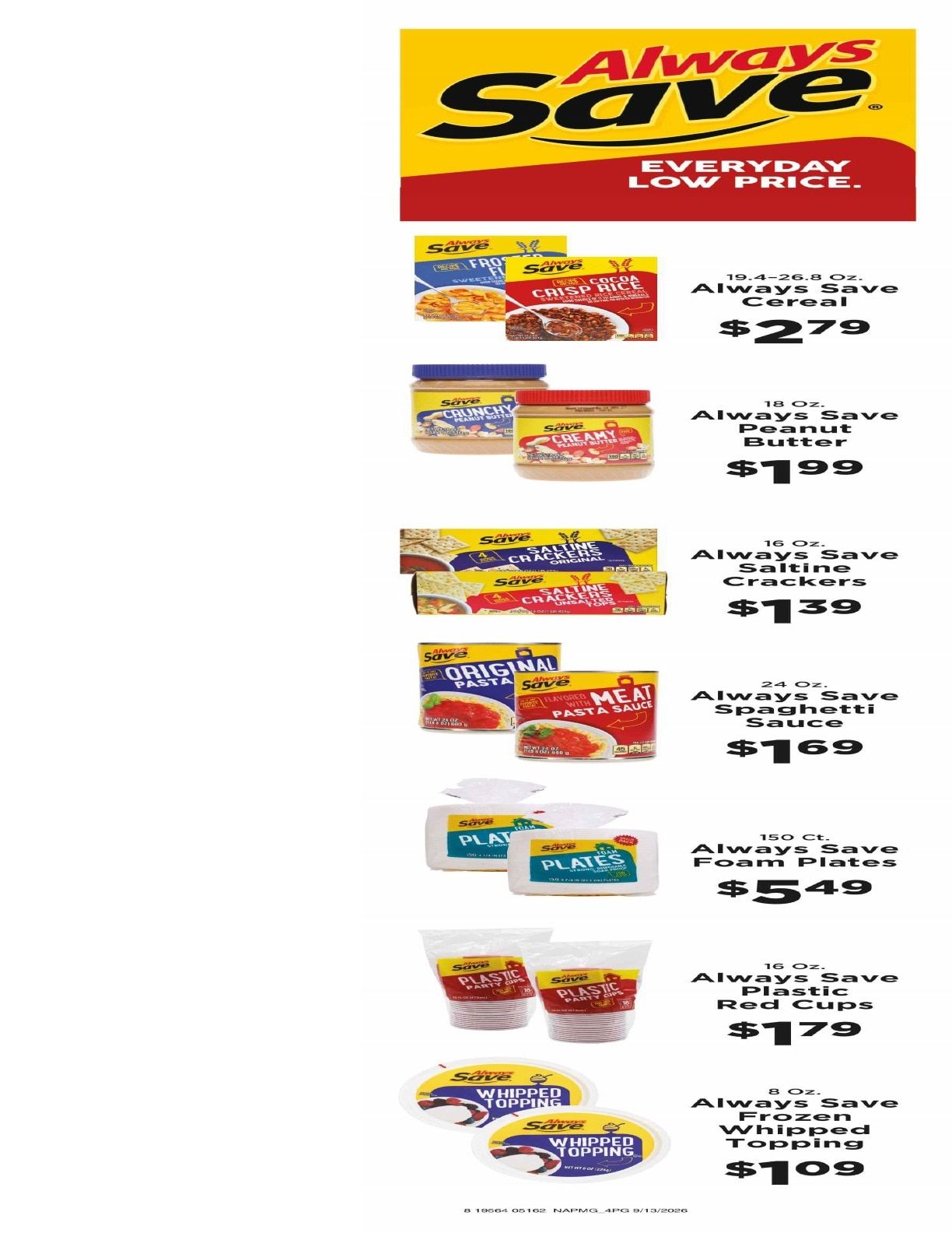 Tybee Market Weekly Ad September 13 - 19, 2026