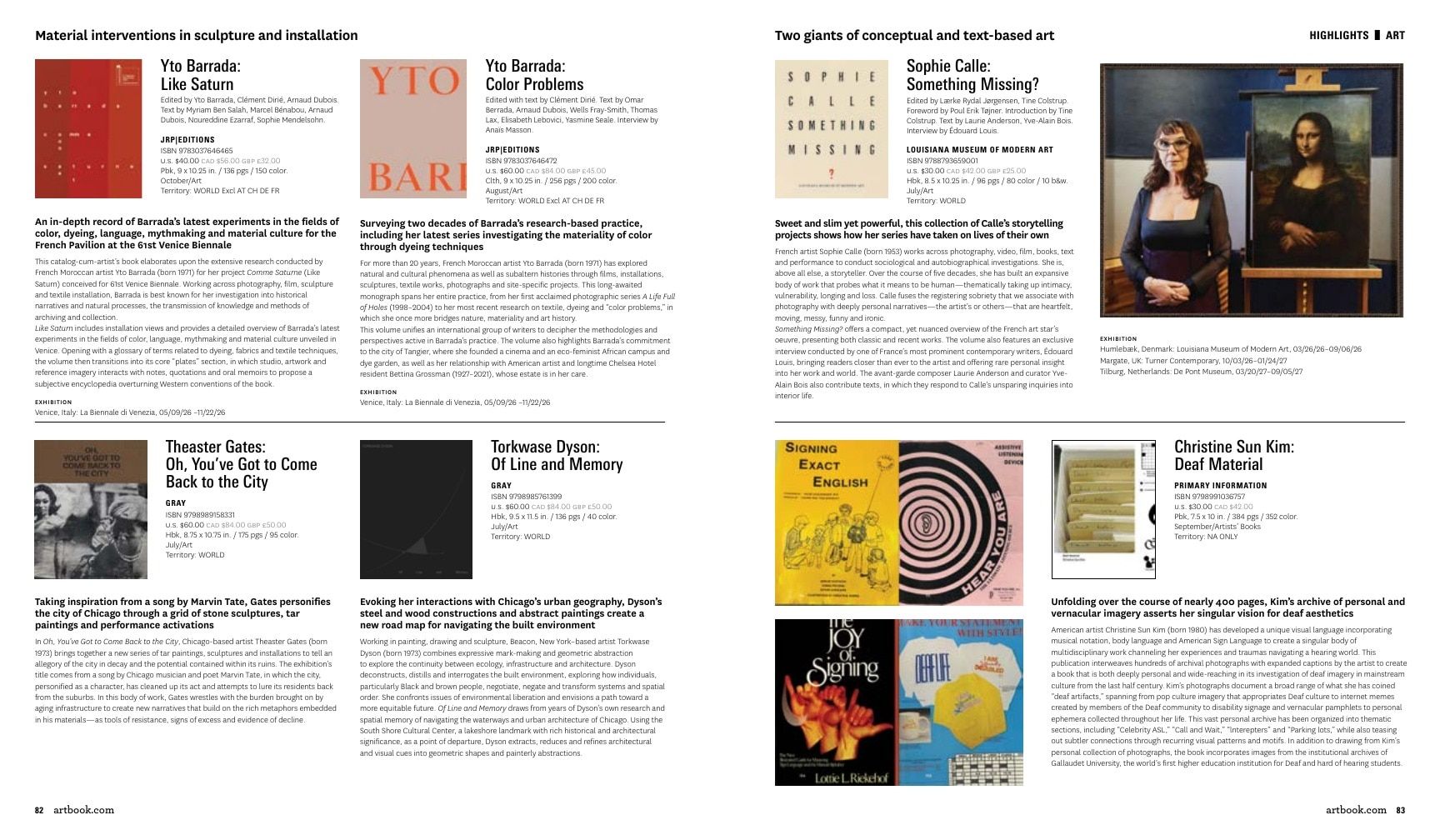 Artbook | D.A.P. Fall Art Books Catalog Weekly Ad January 1 - December 31, 2026