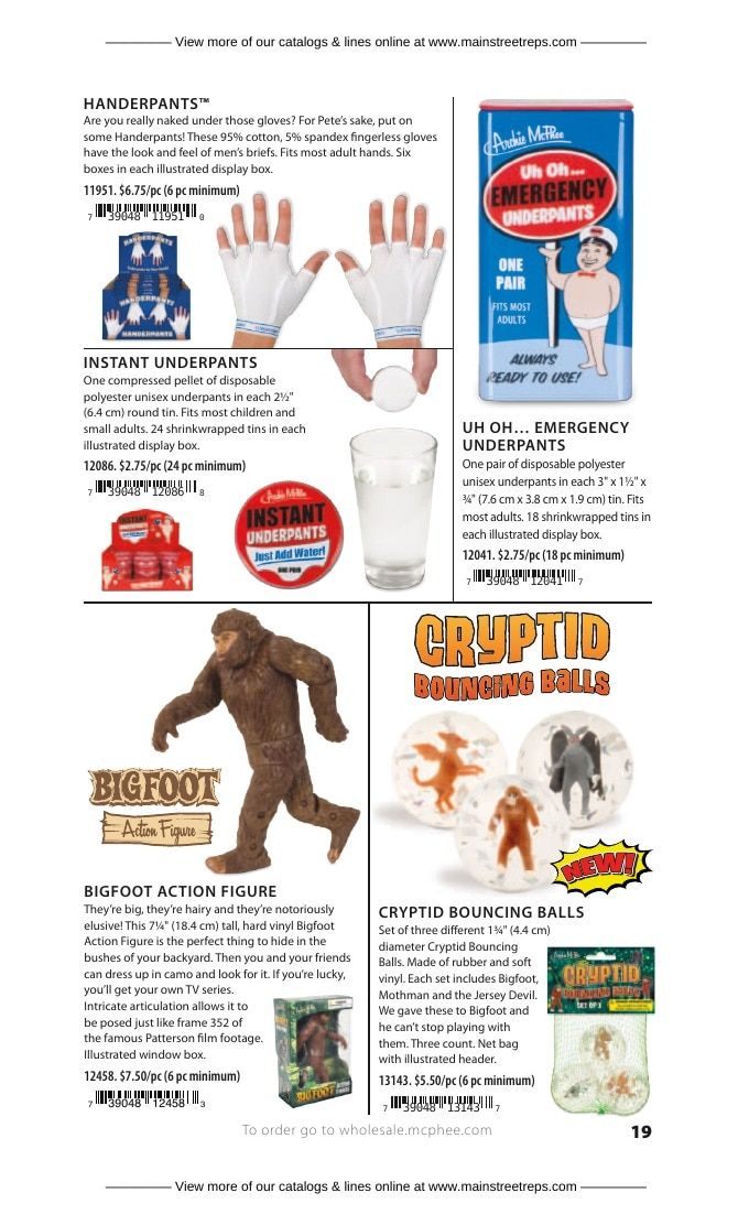 Archie McPhee Novelty Gifts Catalog Weekly Ad January 1 - December 31, 2026