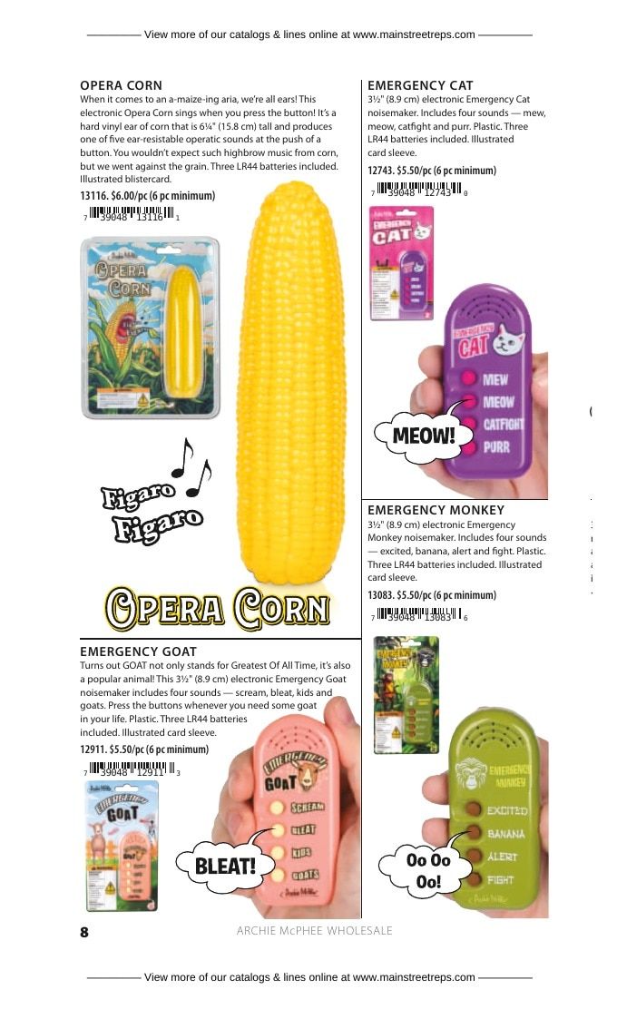 Archie McPhee Novelty Gifts Catalog Weekly Ad January 1 - December 31, 2026
