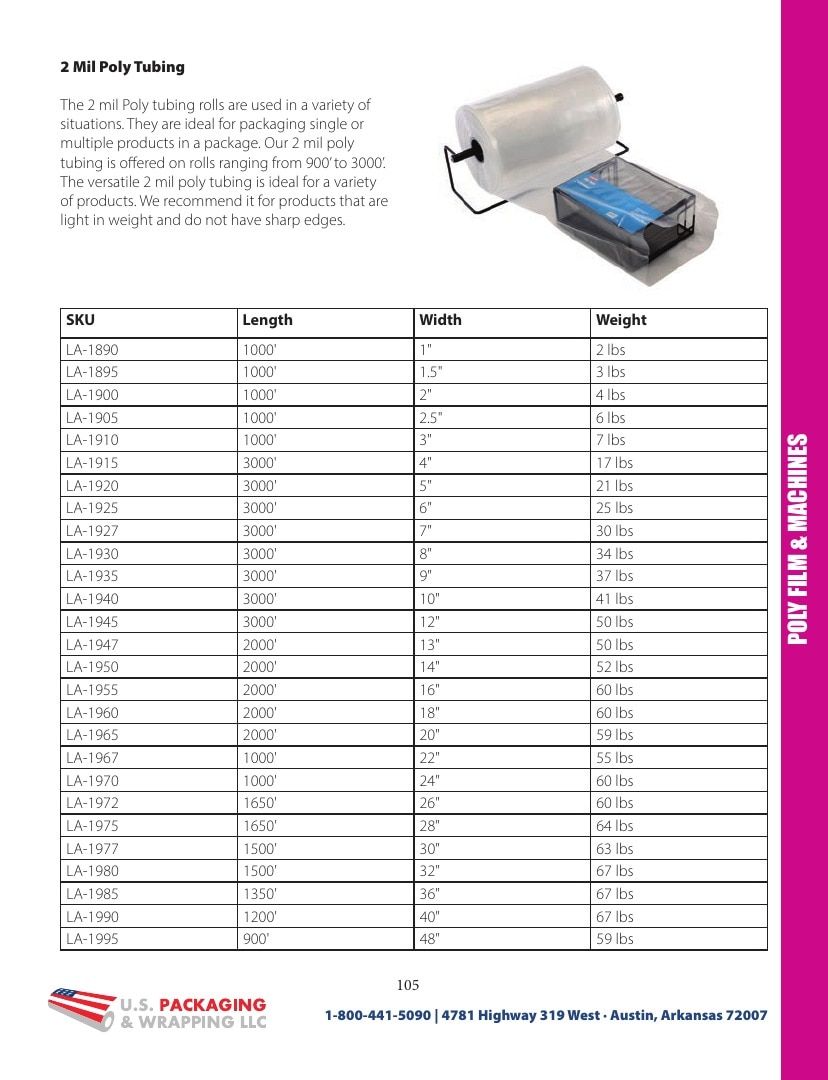 U.S. Packaging & Wrapping Packaging Products Catalog Weekly Ad January 1 - December 31, 2026