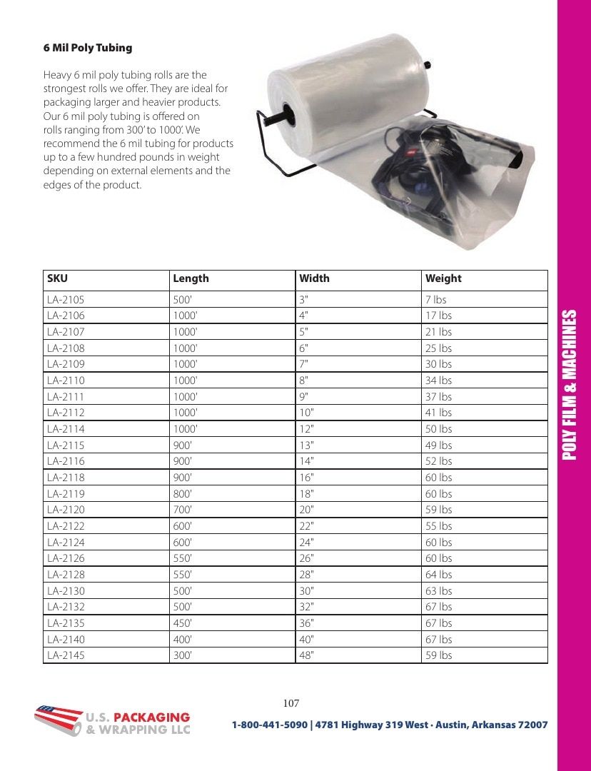 U.S. Packaging & Wrapping Packaging Products Catalog Weekly Ad January 1 - December 31, 2026