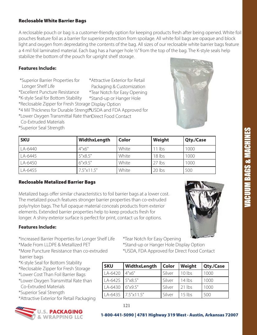 U.S. Packaging & Wrapping Packaging Products Catalog Weekly Ad January 1 - December 31, 2026