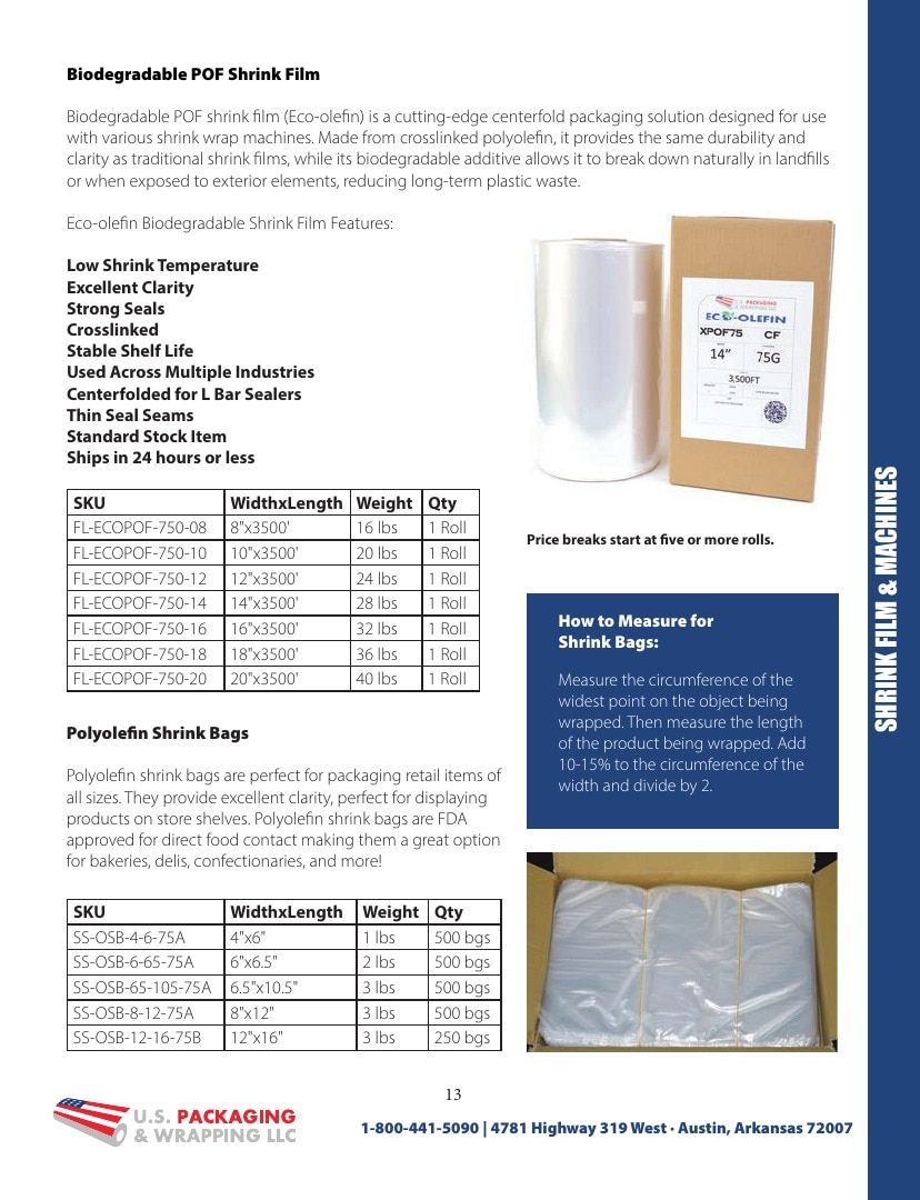U.S. Packaging & Wrapping Packaging Products Catalog Weekly Ad January 1 - December 31, 2026