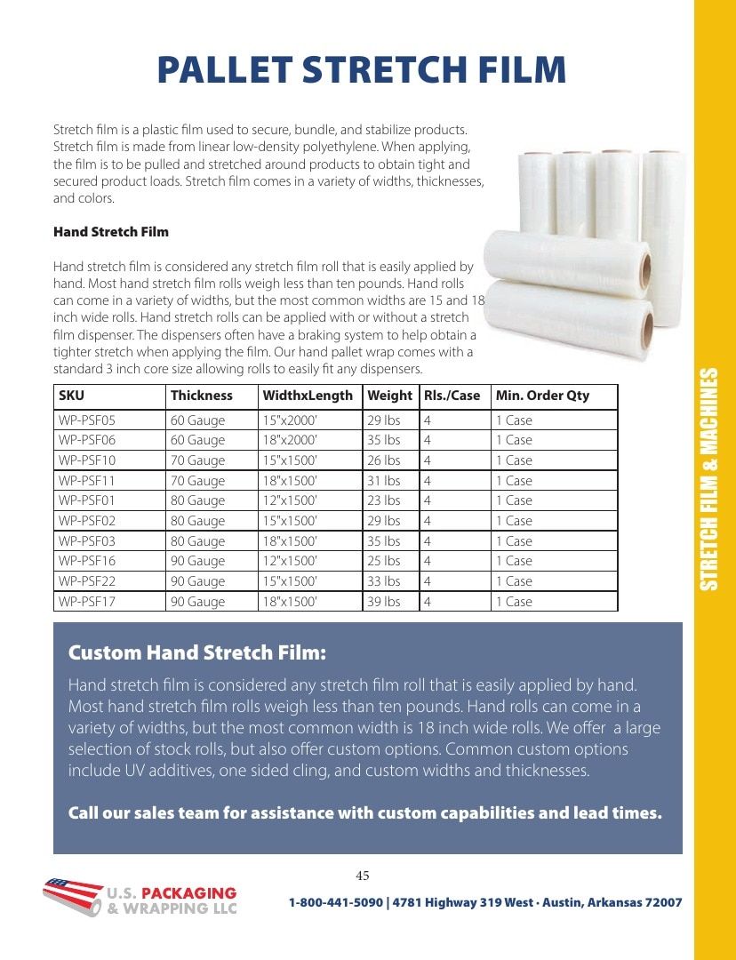 U.S. Packaging & Wrapping Packaging Products Catalog Weekly Ad January 1 - December 31, 2026
