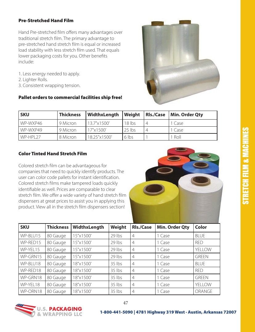 U.S. Packaging & Wrapping Packaging Products Catalog Weekly Ad January 1 - December 31, 2026