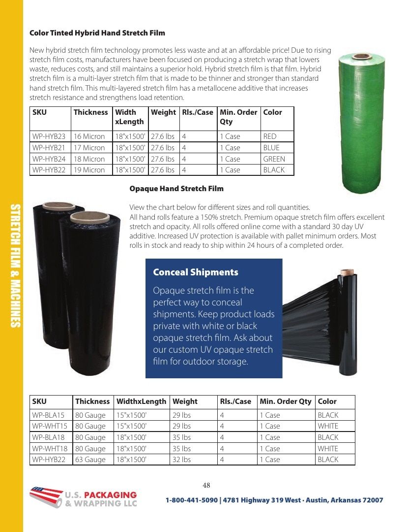 U.S. Packaging & Wrapping Packaging Products Catalog Weekly Ad January 1 - December 31, 2026