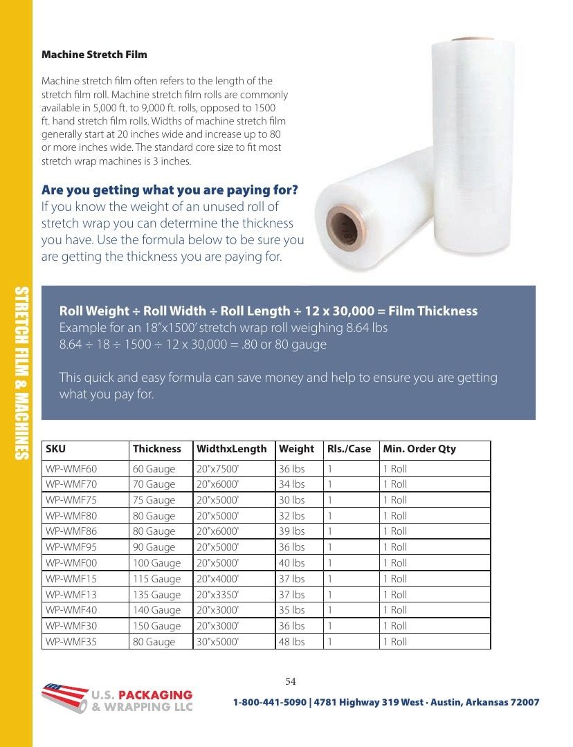 U.S. Packaging & Wrapping Packaging Products Catalog Weekly Ad January 1 - December 31, 2026