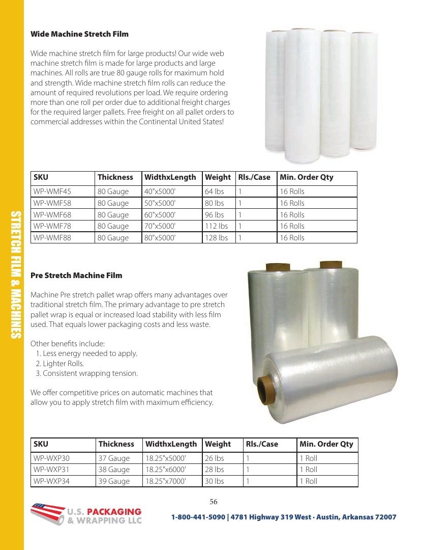 U.S. Packaging & Wrapping Packaging Products Catalog Weekly Ad January 1 - December 31, 2026