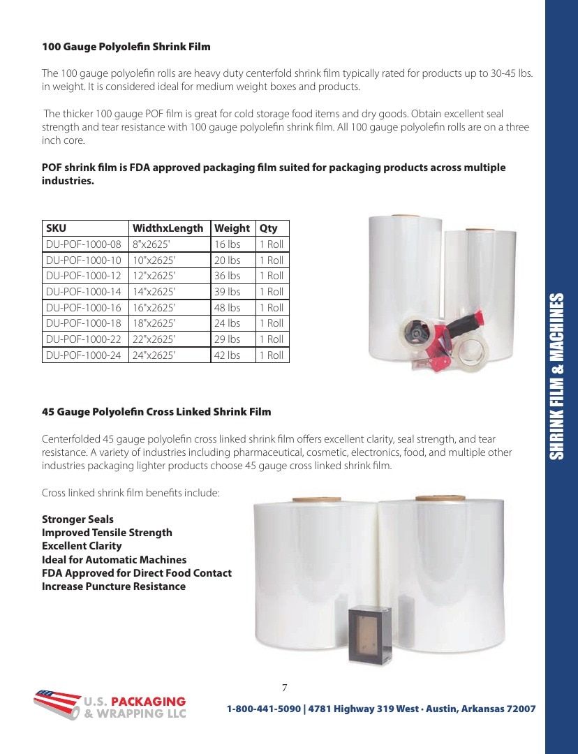 U.S. Packaging & Wrapping Packaging Products Catalog Weekly Ad January 1 - December 31, 2026